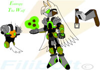 Entropy The Wolf by Filibolt - male, villain, refsheet, white wolf, gravity, superpowers, sonic oc, bad guy, gravitokinesis