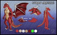 Kyron Arthiis ref by jesslyra - dragon, male