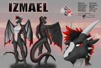 ref688/ Reference: Izmael (v1 sfw) by darkgoose - dragon, male, commission, sheet, ref, darkgoose, reference, scalies, sfw, rs