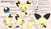 Nine-Volt the Pichu™ Reference by TalentlessHack - reference sheet, pokemon, reference, pichu, references