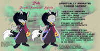 Roh the Samurai by MidnightMuser - sword, male, jackal, mask, spirit, zombie, sonic, cape, barefoot, samurai, sonic fan character, half kimono