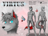 ref690/ Reference: Virtus (V1 SFW) by darkgoose - wolf, male, commission, sheet, ref, canid, darkgoose, reference, sfw, rs