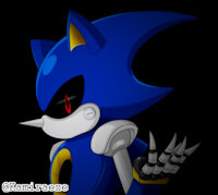 Metal Sonic in the Dark by kamiraexe - sonic character, metal sonic, metalsonic, soniccharacter
