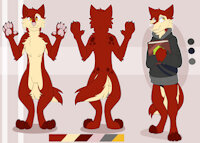 Matthew Wulf by MatthewWulf - dog, wolf, male, spots, nerd, red fur, red wolf
