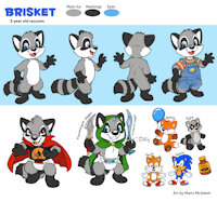 Brisket raccoon full reference by BrisketRingtail - diaper, cute, raccoon, male, vampire, furry, racoon, dnd