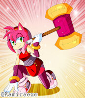 Amy Boom by kamiraexe - amyrose, soniccharacter, soniccharacters, amyroseboom