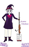 Jasmine Darkstar by SoniaStrummFan217 - girl, female, human, rocket, witch, broom