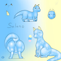 Gelatin Dragon - Seleno by BakedFish - dragon, butt, male, booty, feral, reptile, ref, raised tail, reference, jello, big butt, gelatin, gelatin dragon, seleno