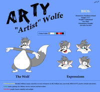 [Reference Sheet Request] for Artythewulf by RupertBlueFox - wolf, male, reference sheet, fat, chubby, fur, digitalart