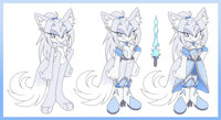 Yukina the Arctic Fox by hker021 - fox, female, arctic, arctic fox, fancharacter, fan character, sonic fan character, swordswoman, sonicfancharacter, yukina, yukinathearcticfox