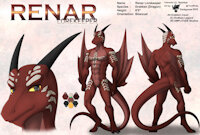 ref692/ Reference: Renar (V1 SFW) by darkgoose - dragon, male, commission, sheet, ref, darkgoose, reference, scalies, sfw, drakken, rs, game-character, endless legend