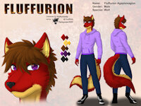 ref693/ Reference: Fluffurion (V1 SFW) by darkgoose - wolf, male, commission, sheet, ref, canid, darkgoose, reference, sfw, rs