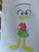 Hannah Duck OC by BusterBunny8 - female, oc, duck, hannah, ducktales2017, duck oc