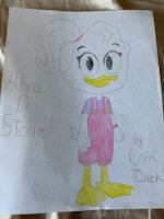 Abra D Stone OC by BusterBunny8 - female, oc, duck, ducktales2017, duck oc