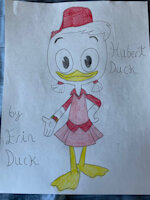 Hubert Duck OC by BusterBunny8 - female, oc, duck, ducktales2017, duck oc