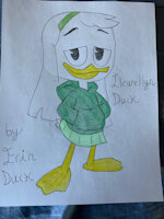 Llewellyn Duck OC V2 by BusterBunny8 - female, oc, duck, ducktales2017, duck oc