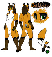 First post Ref sheet by TopFox23 - fox, butt, male, gay