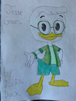 Jesse Green OC by BusterBunny8 - male, oc, duck, ducktales2017, male oc, duck oc