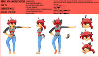 design for ryu(Daily clothes.ver) by CRANEBEAR1111 - dog, character sheet, character, character design