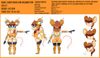 design for sandy(Combat uniform.ver) by CRANEBEAR1111 - character sheet, character, character design, cute girl, mouse girl