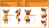 Design for sandy(Daily clothes.ver) by CRANEBEAR1111 - character sheet, character, character design, cute girl, mouse girl