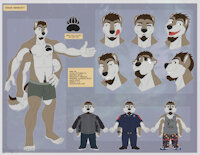 Character Sheet: Drake by Crocdragon - wolf, male, character sheet, anthro, four arms