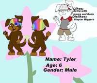 Tyler ref by Sora126 - puppy, kitten, male, reference sheet