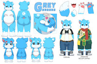 Grey burner : Final Update! by Greywolfie - wolf, male, gay, belly, chub, panda, chubby, tummy