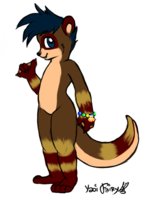 Jake Denectorya - Adopted by alomo34 - male, twin, otter, hot, rain, fish, swimming, mean, people, playing, reading, weather, soda, games, clams, yaoifairy, shanelafleur, hot-dry-days