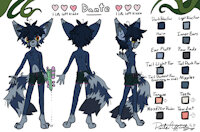 Dante W. Pants by DanteAffinityXD - cute, boy, red panda, gold, anime, blue, digitgrade, fennec fox