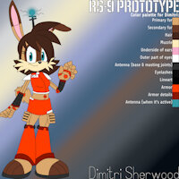 MLaaT-Rabbot: Dimitri Sherwood the Rabbot by WickerDoodles9 - female, rabbit, cartoon, art, illustration, sonic, drawing, robot, oc, bunnie rabbot, digital art, original character, redesign, sonic fan character, jenny wakeman, female/solo, inspiration, sonic oc, female sonic, mlaatr, redesigned character, mlaatr oc