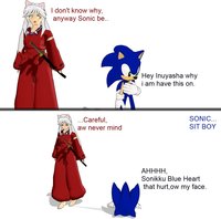 Sonic and InuYasha Crossover  by 26SonicBoom - anime, hedgehog