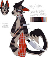 Vermin ref sheet by Untergang - dog, male, vomit, piss, rabies