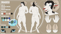 Dragoso's Ref. by dragoso - goat, male, digimon, white fur, dragoso