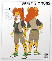 Janey Simmons - 2020 Ref by Backlash - female, character, cheetah, reference