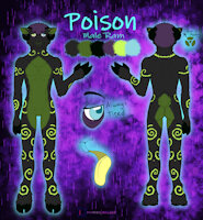 Poison Reference by Wolico - ram, male, gay, reference sheet