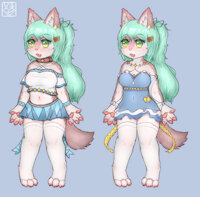 Wozzir by Vib - female, character sheet, anthro, blush, yiff, fur, furry, mammal, sfw