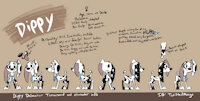 Dippy Dalmatian! by TwistedMango - female, feral, dalmatian, ref sheet, dippy, 101 dalmatian street, dippy dalmatian