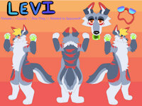 Levi Reference Sheet by Shiloh708 - female, canine, coyote, anthro, sheet, reference, yote, levi