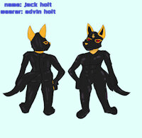Jack holt by inkrizer1289 - male, jackal, rubber, fantasy