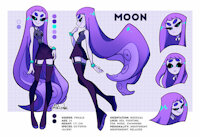 Moon Sheet by Akiione - girl, female, sexy, cartoon, octopus, sheet, badgirl, akiione