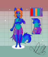 Dune  FOR SALE by TheQueerOne - fox, female, reference sheet, canine, city, lesbian, vixen
