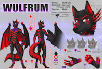 ref697/ Reference: Wulfrum (V1 SFW) by darkgoose - dragon, wolf, male, commission, werewolf, sheet, ref, canid, darkgoose, reference, scalies, sfw, rs