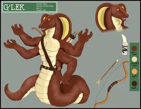 G'lek Reference - Jupiterfox Commission by Glek - male, reference sheet, alien, clean, naga, tarall, glek, jupiterfox