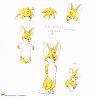 Flor by Yordraw - sketch, fox, cute, female, reference sheet, canine, adorable, paws, fennec, traditional, reference, traditional media, traditional art, referencesheet, traditional artwork, tradicional, reference-sheet, cute art, tradicional art, artwork (traditional), traditionalart, traditionalartwork, traditionalmedia, tradicionalart, yordraw, yordraw ocs