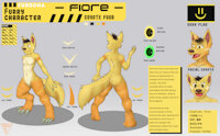 Fuur by Stoneflomks - boy, male, paws, character sheet, coyote, original, fur, furry, oc, solo, text, flag, fursona, logo, black hair, blonde hair, geek, furryart, golden eyes, geeker, floreart, fuur