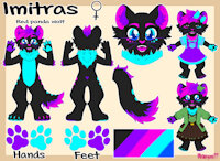 My Ref Sheet! Imitras Ref! by Imitras - female, red panda, wolf, colorfull