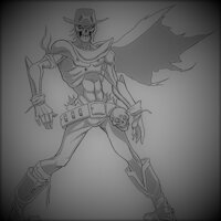 Kliff The Necromancer Cowboy by Blitzchan87 - male, human, cowboy, character, from, by, undead, videogame, illustrations, hell., sp'iracy