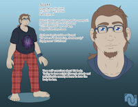 Self Ref Page by NenanaUso - male, glasses, clean, reference, nerd