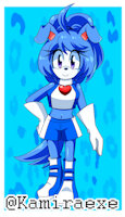 Blue the Dog 2023 by kamiraexe - sonic fan characters, sonic fancharacter, sonicfancharacters, sonicfc, sonicfancharacter